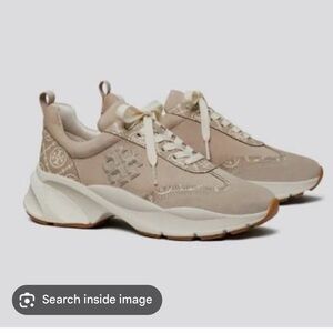 Tory Burch Beige and Cream Sneakers